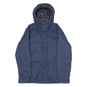 DICKIES Mens Parka Jacket Blue Twill Hooded M - Picture 1 of 6