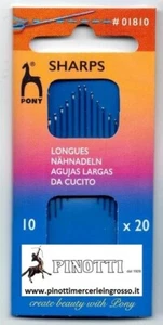 AGHI PER CUCIRE A MANO SARTORIA - PONY NEEDLES SHARPS -BUSTE-CERTIFATI SA 8000 - Bild 1 von 14