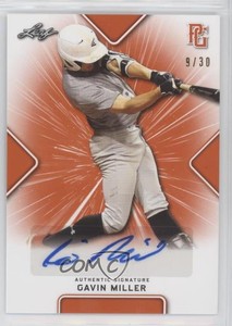 2021 Leaf Perfect Game National Showcase Orange /30 Gavin Miller #BA-GM2 Auto