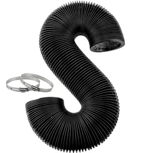 Dryer Vent Hose 4 Inch 16 Ft Flexible Dryer Vent Hose Adjustable Black Air Alumi - Picture 1 of 6
