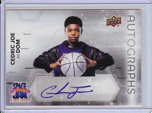 Space Jam A New Legacy Cedric Joe as Dom Horizontal Autograph Card #HS-CJ - UD - Picture 1 of 3