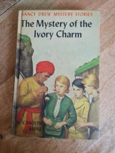 Nancy Drew #13 Ivory Charm Mystery TRUE FIRST EDITION PC Matte - Picture 1 of 7