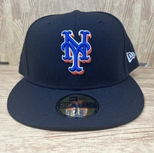 New York Mets New Era 59FIFTY Alternate Fitted Mütze Cap Gr. 7 1/2 schwarz NEU - Bild 1 von 7