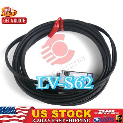 NEW- Keyence  LV-S62 Laser Sensor LVS62 New Fast Shipping 1PC - Image 1 of 4