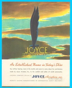 Joyce Aviation Chicago aviation equipment Eagle vintage print ad 1943 WWII - Picture 1 of 4