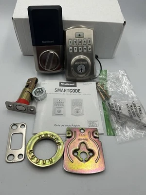 Kwikset SmartCode 260 - Teclado electrónico cerrojo cerradura de puerta - níquel satinado Foto 1 de 4