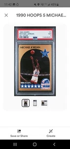NBA Hoops 1990-91 - All-Star Game Michael Jordan #5 PSA 7 - Foto 1 di 3