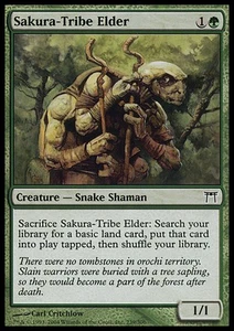 MTG SAKURA-TRIBE ELDER POOR - ANZIANO DELLA TRIBÙ-SAKURA - CHK - MAGIC - Picture 1 of 1