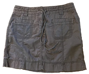 LOFT by ANN TAYLOR Women's Gray Khaki Cotton Straight Skirt Sz. 8 - Picture 1 of 8