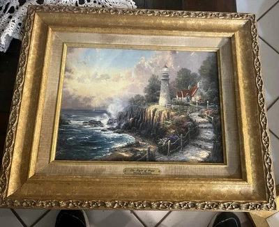 'La Luz de la Paz' Thomas Kinkade Auténtico 1999 I. Ed. Impresión en lienzo con certificado de autenticidad Foto 1 de 4