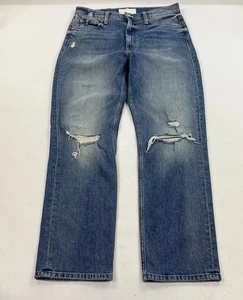 MOTHER SUPERIOR High Waisted Rider Ankle Far Beyond The Sky Blue Distressed 31 - Bild 1 von 15