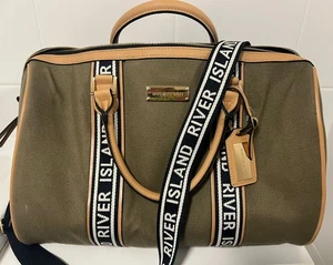 River Island Khaki Weekend Bag - Large Green Brown - Picture 1 of 7