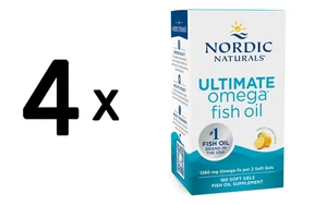 4 x Nordic Naturals Ultimate Omega, 1280mg Lemon - 180 softgels (430,54 EUR/kg) - Bild 1 von 1