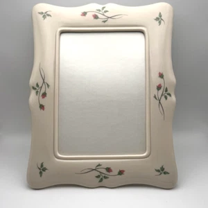 Lenox Rose Manor Collection Bilderrahmen 5" x 7" Floral Rosa Rosenknospe Vintage - Bild 1 von 9
