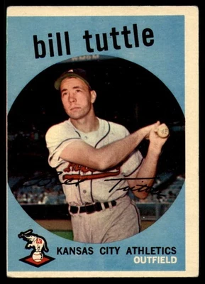 1959 Topps #459 Bill Tuttle VG Very Good Athletics  - Image 1 of 2