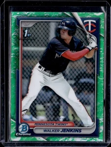 2024 Bowman Walker Jenkins Chrome Prospects Lunar Glow Refractors - Bild 1 von 2