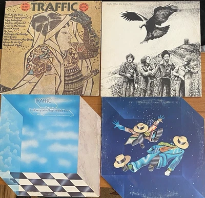 TRAFFIC 4 LPs: When Eagle Flies, Fantasy Factory, Low Spark, Greatest Hits XLNT - Image 1 of 4