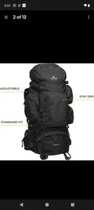 Used Explorer 85 Liter Teton Backpack Adjustable - Black / Grade B+ Condition - Picture 1 of 3
