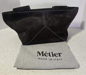 Metier Market Bag Tasche + Crossbody Chocolate Wildleder Staubbeutel NEU - Bild 1 von 11