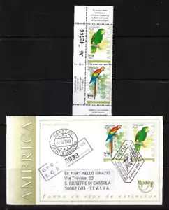 Venezuela: 1993; Scott 1504, set in MNH, parrots, UPaep + FDC registered EBV1337 - Picture 1 of 2