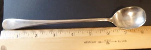 Vintage H & T Mfg Co Silverplate Sugar Spoon 8" - Picture 1 of 9
