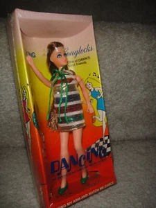 70er Jahre TANZENDE LONGLOCKS PUPPE "MIB & NRFB" OHNE GRÜNE KNIE! SEHR SELTEN! - Bild 1 von 10
