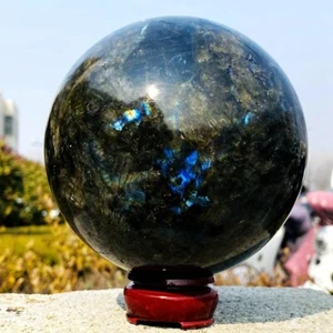 5,48 libbre naturale splendida sfera di Labrador quarzo cristallo pietra esemplare guarigione - Foto 1 di 21