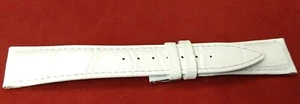 Cinturino in pelle, Bianco Bros 16 mm stampa coccodrillo - Foto 1 di 1