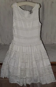 Ella Moss White Lace Sleeveless Dress Size 12 Girls *S24 - Picture 1 of 5