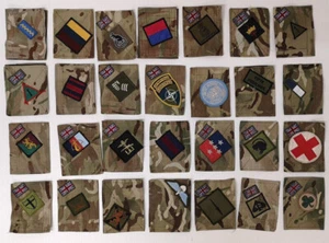 British Army TRF Patches on MTP Blanking Panels Various - Used - Picture 1 of 59