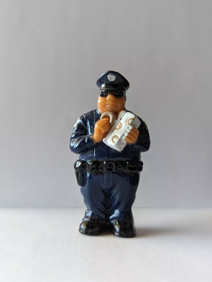 Vintage Lil Homies Figure Police Officer Eating Donuts. China  - Image 1 of 1