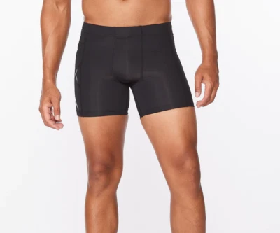 SALE | 2xu Mens Compression 1/2 Shorts - Black/Nero - Image 1 of 2