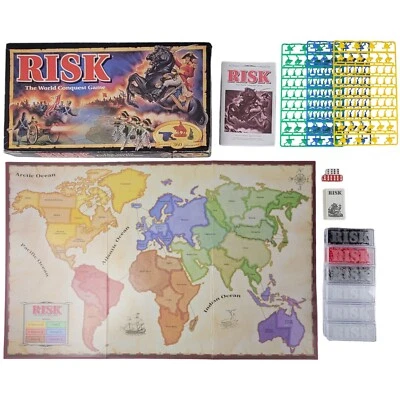 Risk The World of Conquest Complete Game No.00044 - Parker Brothers 1993 - Image 1 of 4