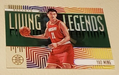 Panini Illusions Living Legends Yao Ming #1/5 nº 2019-20 13 cartões individuais - Imagem 1 de 2