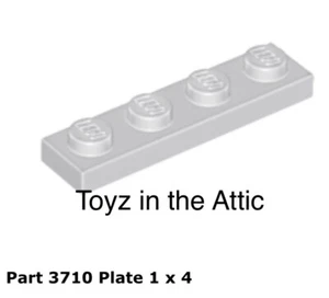 Lego 2x 3710 Light Gray Plate 1 x 4 6971 Space - Picture 1 of 1