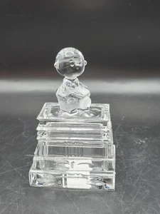 Marquis Waterford Crystal Peanuts Charlie Brown Trinket Box - Picture 1 of 12