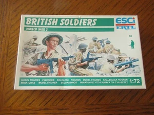 Esci #200 Soldados Británicos Segunda Guerra Mundial Escala 1/72 50 Figuras Marrón Claro Sin usar, en caja - Imagen 1 de 2