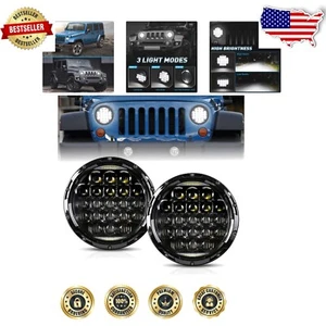 Faros LED Plug & Play 105W para Jeep Wrangler - Impermeables y Duraderos - Imagen 1 de 10