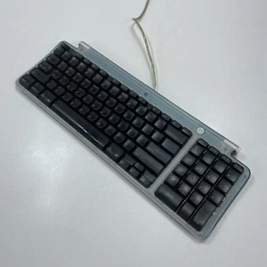 Apple M2452 Wired Keyboard Blue Dual USB Port iMac 1998 Blueberry Tested All Key - Picture 1 of 11