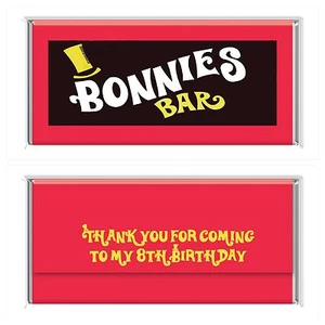 Wonka Bar Inspired Theme Chocolate Wrappers Printable Digital -Print At Home - Picture 1 of 12