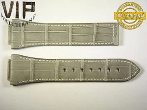 NEW OEM Authentic JORG HYSEK strap 28 mm Genuine croco grey color - Picture 1 of 2