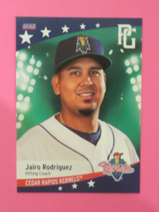 2022 Choice, Cedar Rapids Kernels, Hitting Coach - JAIRO RODRIGUEZ - Venezuela