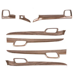 7PC Dashboard Panel+Türgriff Abdeckung für Grand Cherokee 11-21 Holzmaserung - Picture 1 of 15