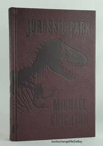 JURASSIC PARK by Michael Crichton Deluxe Dinosaur Skin Cover Collectible Edition - Afbeelding 1 van 8