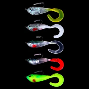 5 Stück/Pack Weichplastik Eisangeln Köder 6cm/5g Jig Barsch Gummi Köder Schwanz Tackle - Bild 1 von 17
