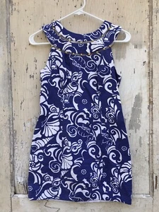 Lilly Pulitzer 00 Shift Dress Beaded Neckline Purple And White EASTER - Picture 1 of 4