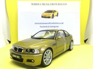 SOLIDO 1806501 2000 BMW M3 E46 GOLD  1:18  SCALE