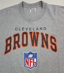 Vintage 90's Champion Cleveland Browns Spellout T Shirt Mens Size 2XL USA Made - Picture 1 of 8