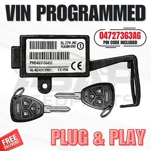 VIN PROGRAMMED PLUG & PLAY IMMOBILIZER GRAND CARAVAN TOWN & COUNTRY 04727363AG - Picture 1 of 1