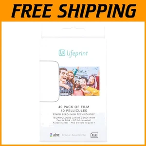 40-Pack 3x4.5 Sticky-Back Film for Photo & Video Printer - Picture 1 of 4